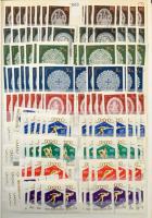 1959-1992 Sok ezer bélyeget, rengeteg postatiszta és használt teljes sort tartalmazó nagy rendező kü...