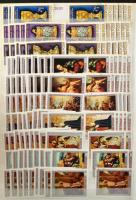 1959-1992 Sok ezer bélyeget, rengeteg postatiszta és használt teljes sort tartalmazó nagy rendező kü...