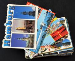 100 db MODERN külföldi város képeslap /100 modern foreign town postcards