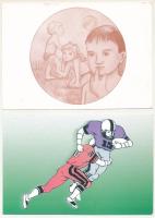 36 db MODERN megíratlan motívum képeslap vegyes témában / 36 modern unused motive postcards in vario...