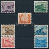1951/1953 Épületek I. 7 klf érték számvízjellel