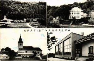 Apátistvánfalva (Vas megye), mozaiklap templommal. Alapfy Attila felvétele. Képzőművészeti Alap Kiadóvállalat (EB)