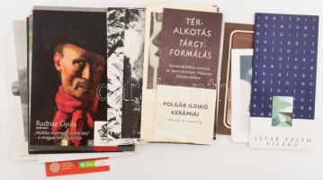 21 db vegyes képzőművészeti kiállítási prospektus