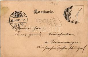 1901 Gösting bei Graz, Anna von Gösting heisst die Electrische Willkommen! Druck und Verlag Senefeld...