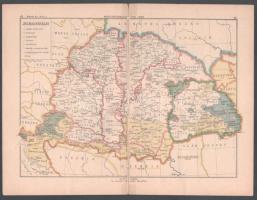 2 db történelmi térkép: Magyarország a Hunyadiak és Jagellók korában + Magyarország 1718-1848, kissé...