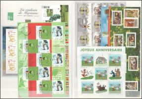 Franciaország gyűjtemény a 2002-2011 közötti időszakból, 6 db kétoldalas A4-es berakólapon, főleg bl...