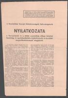1956 3 db röplap, változó méretben és állapotban