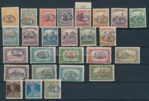 Debrecen I. 1919 26 db klf bélyeg, Bodor vizsgálójellel