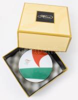 Herendi porcelán Olimpiai emlék, London 2012, porcelán, hibátlan, original dobozban, jelzett, d: 8,5 cm