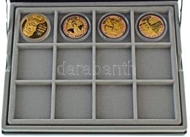 ifj. Szlávics László (1959-) 2011. "Nagy Magyarok / Szent István" aranyozott Cu emlékérem ...