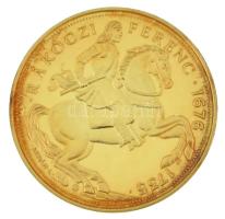 1935. 40P "Rákóczi Ferenc" aranyozott Ag utánveret kapszulában (5,50g/0.999/25mm) T:PP