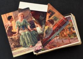 Kb. 100 db RÉGI művész képeslap / Cca. 100 pre-1945 art postcards