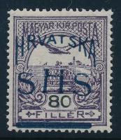 SHS 1918 Turul 80f próbanyomat, Bodor vizsgálójellel