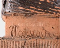 Hatvani jelzéssel: Pásztor kutyájával, m: 15,5 cm