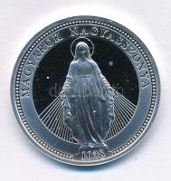 DN "Magyarok Nagyasszonya / Patrona Hungariae" peremen jelzett Ag emlékérem (10,00g/0.999/30mm) T:PP Hungary ND "Magyarok Nagyasszonya / Patrona Hungariae" hallmarked Ag commemorative medallion (10,00/0.999/30mm) C:PP