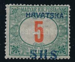 SHS 1918 Portó 5f próbanyomat, Bodor vizsgálójellel