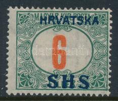 SHS 1918 Portó 6f próbanyomat, Bodor vizsgálójellel