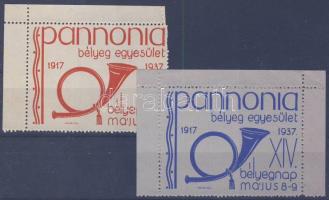 1937 XIV. Bélyegnap 2 db emlékbélyeg