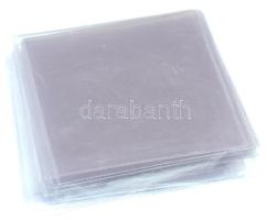 Lindner átlátszó műanyag tok két rekesszel, 10x10cm méretben (20db) jó állapotban