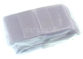 Lindner átlátszó műanyag tok két rekesszel, 5x5cm méretben (100db) jó állapotban