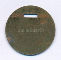 DN "KBT - Borsod megyei Közúti Balesetelhárítási Tanács" egyoldalas Cu bárca T:VF