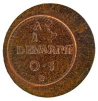 2013. II. Rákóczi Ferenc 1704-1711. Denár mintájára készült Cu emlékérem "1705 DENARIUS" f...