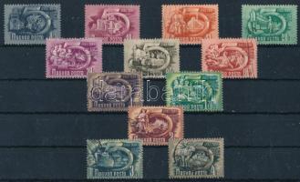 1951/1953 Ötéves terv II. 12 klf értéke számvízjellel