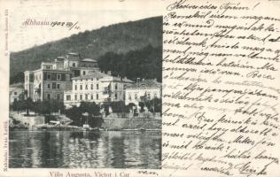 Abbazia  Villa Augusta, Victor and Tsar