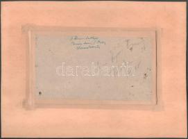 Jaksa István (1894-1982): A Vezúv látképe, Pompeji. Olaj, karton, jelzett, hátoldalán Jaksa István a...