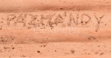 Pázmándy Antal: Győri Szent László hermája. Falplasztika. Jelzett, hibátlan, 23x20 cm