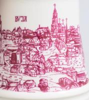 Alföldi Buda mintás korsó, jelzett, hibátlan, m: 17 cm