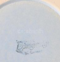 Német historizáló mintás fedeles korsó, m: 18 cm