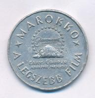 1930. "Marlene Dietrich - Marokkó / Marokkó - A legszebb film - Paramount Pictures - Gary Cooper - Adolphe Menjou" kétoldalas Al filmreklám zseton (34mm) T:VF, peremhiba