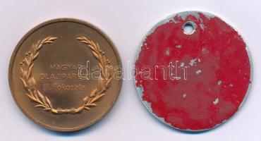 DN "BVM - 37 - Miskolc" (Beton- és Vasbetonipari Művek) egyoldalas lyukasztott Al bárca, h...