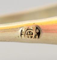 Ezüst (Ag) cukorfogó, 1887, jelzett, nettó 55g