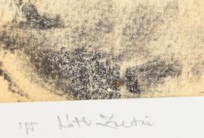 Tóth Zoltán (-): Duanakanyar. Szén, papír, jelzett, paszpartuban, 44×33 cm