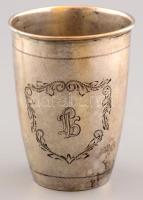 Ezüst (Ag) keresztelőpohár, jelzett, nettó 46g