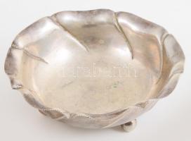 Ezüst (Ag) kínáló, jelzett, d: 14 cm, nettó 121g