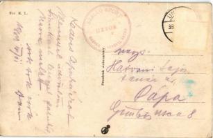 1939 Syanky, Sianky, Sianki; Kosciólek / wooden church + "UZSOK SZÁLLÓ SPORT MAGYAR-LENGYEL HAT...