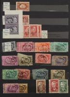 Többpéldányos rendező az 1945-1958 közötti időszakból, 12 vastag fekete lapos A4-es berakóban