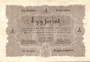 1848. 1Ft "Kossuth-bankó" T:II