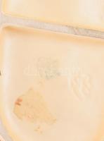 1939-1949 Hummel bárányoknak zenélő gyermekek figura, jelzett, hibátlan, 12x11 cm