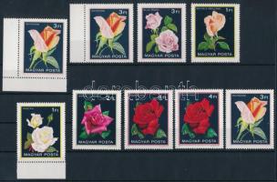 1982 Rózsák II. 9 db bélyeg poloskával