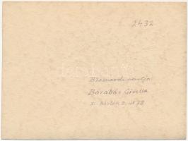 Barabás Reismann Gizella (1893-1985): Balatonzamárdi partja, 1939. Akvarell, papír, jelzett, hátolda...