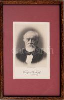 cca 1900 Kossuth Lajos portréja nyomtatott aláírásával, kiadja: m. kir. államnyomda, üvegezett keret...