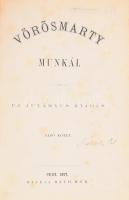 Vörösmarty munkái. Első kötet. Pest, 1871, Ráth Mór. Félvászon kötés, kopottas állapotban.