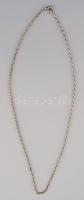 Ezüst (Ag) nyaklánc, jelzett, h: 44 cm, nettó 4,2g