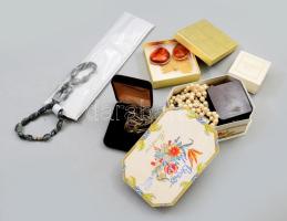 Vegyes bizsu tétel, közte agát nyaklánc