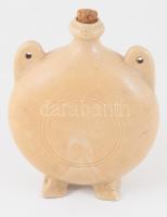 cca 1890 Zsolnay butykos, jelzett, lábánál kis javítással, m: 16 cm