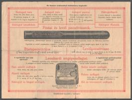 cca 1910 Leonhardi Tintái, reklámprospektus, fekete-fehér illusztrációkkal, szakadásokkal, 2 sztl. l...